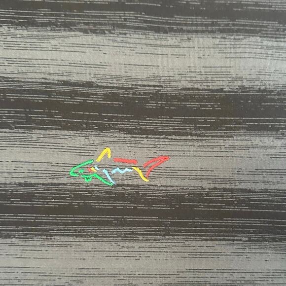 Greg Norman Gray / Black Striped Polo XXL - Picture 4 of 5